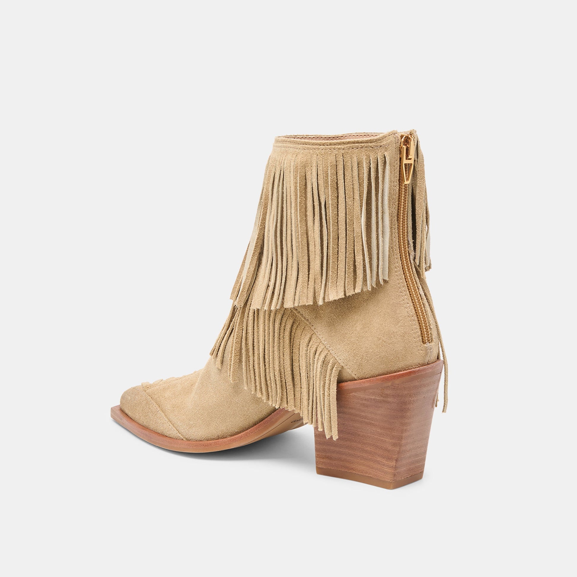 Dolce Vita Torey Dk Taupe Suede Booties