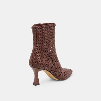Dolce Vita Embry Brown Woven Stella Booties