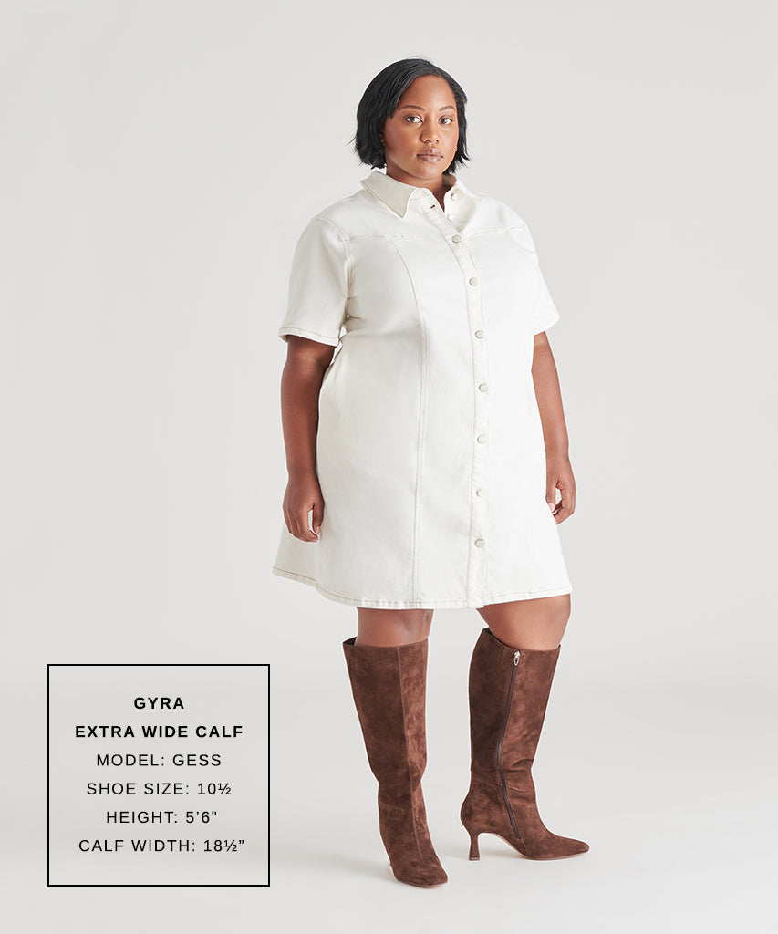 Dolce Vita Gyra Extra Wide Calf Brown Suede Boots