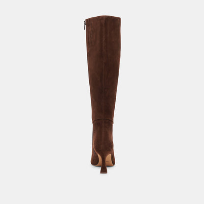 Dolce Vita Gyra Extra Wide Calf Brown Suede Boots