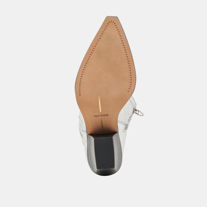 Dolce Vita Ryland Extra Wide Calf Silver Boots