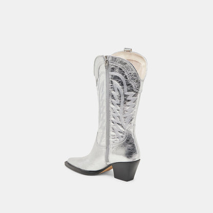 Dolce Vita Ryland Extra Wide Calf Silver Boots