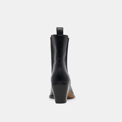 Dolce Vita Shadie H2O Waterproof Black Leather Booties