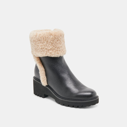 Dolce Vita Hug H2O Waterproof Black Leather Boots