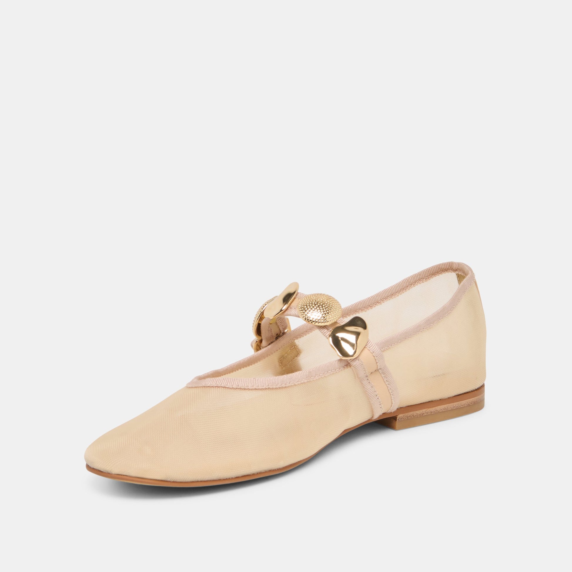 Dolce Vita Relan French Vanilla Mesh Ballet Flats