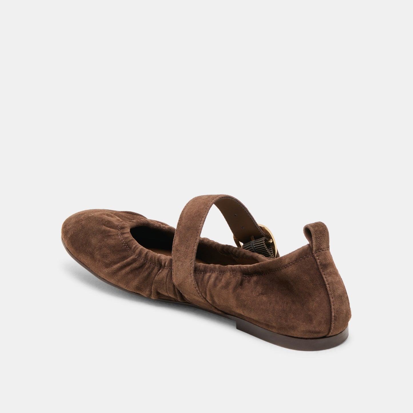 Dolce Vita Caely Dk Brown Suede Ballet Flats