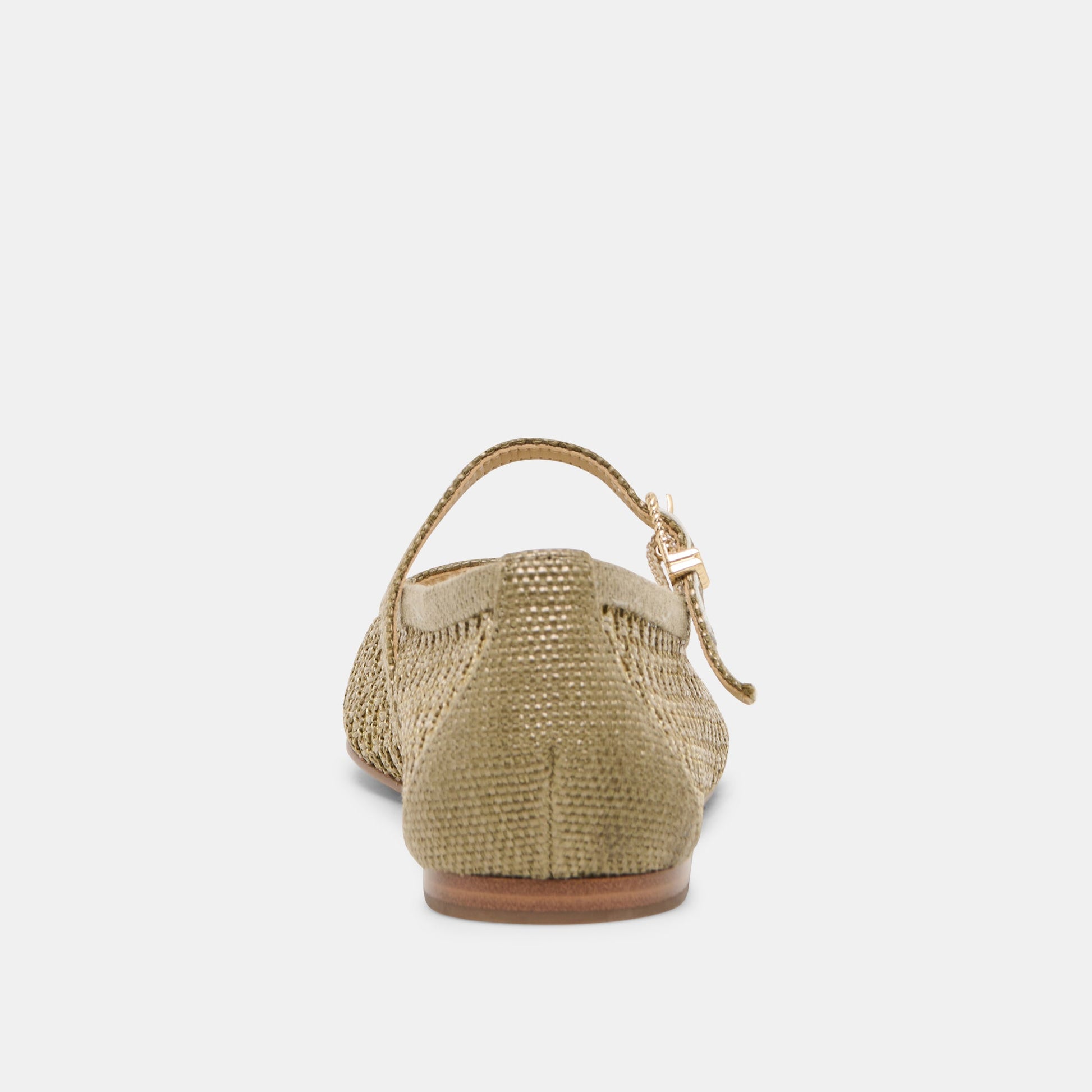 Dolce Vita Reyes Olive Woven Raffia Ballet Flats