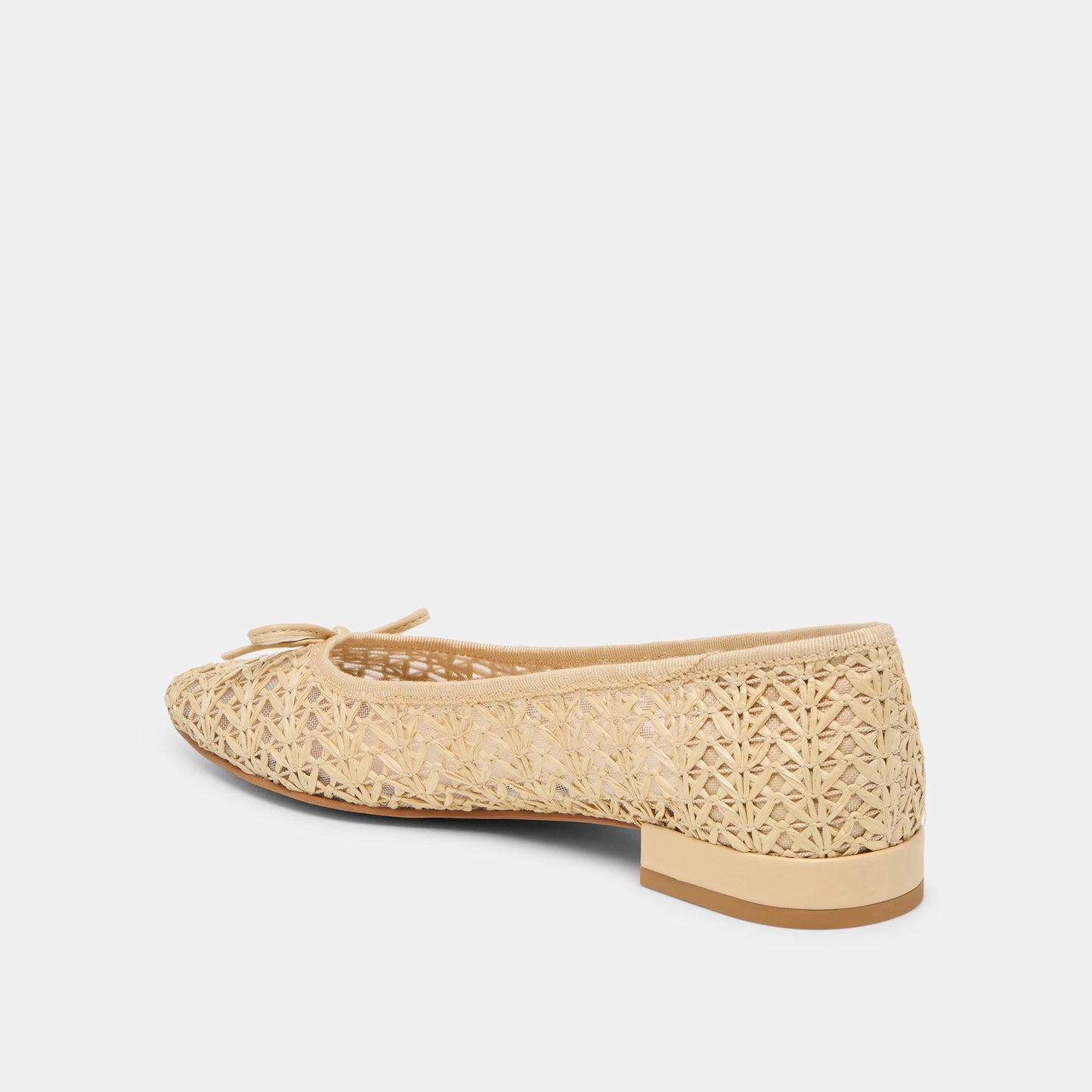 Dolce Vita Ulicia Lt Natural Cross Hatch Raffia Ballet Flats