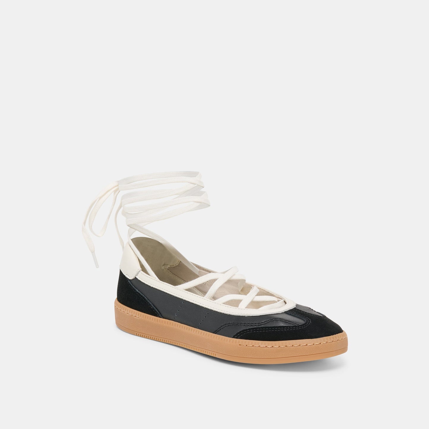 Dolce Vita Nyomie Black Leather Sneakers