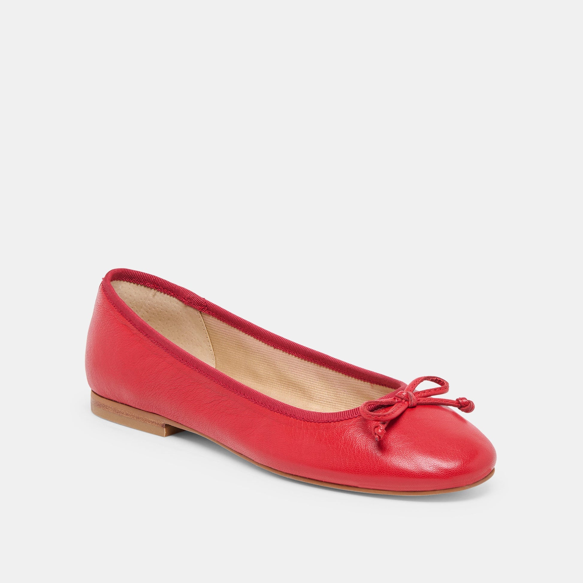 Dolce Vita Ritla Cherry Leather Ballet Flats