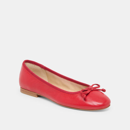Dolce Vita Ritla Cherry Leather Ballet Flats
