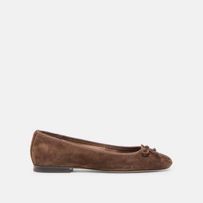 Dolce Vita Ritla Dk Brown Suede Ballet Flats
