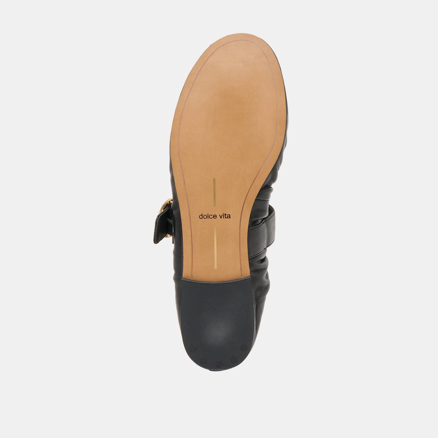 Dolce Vita Caely Black Leather Ballet Flats