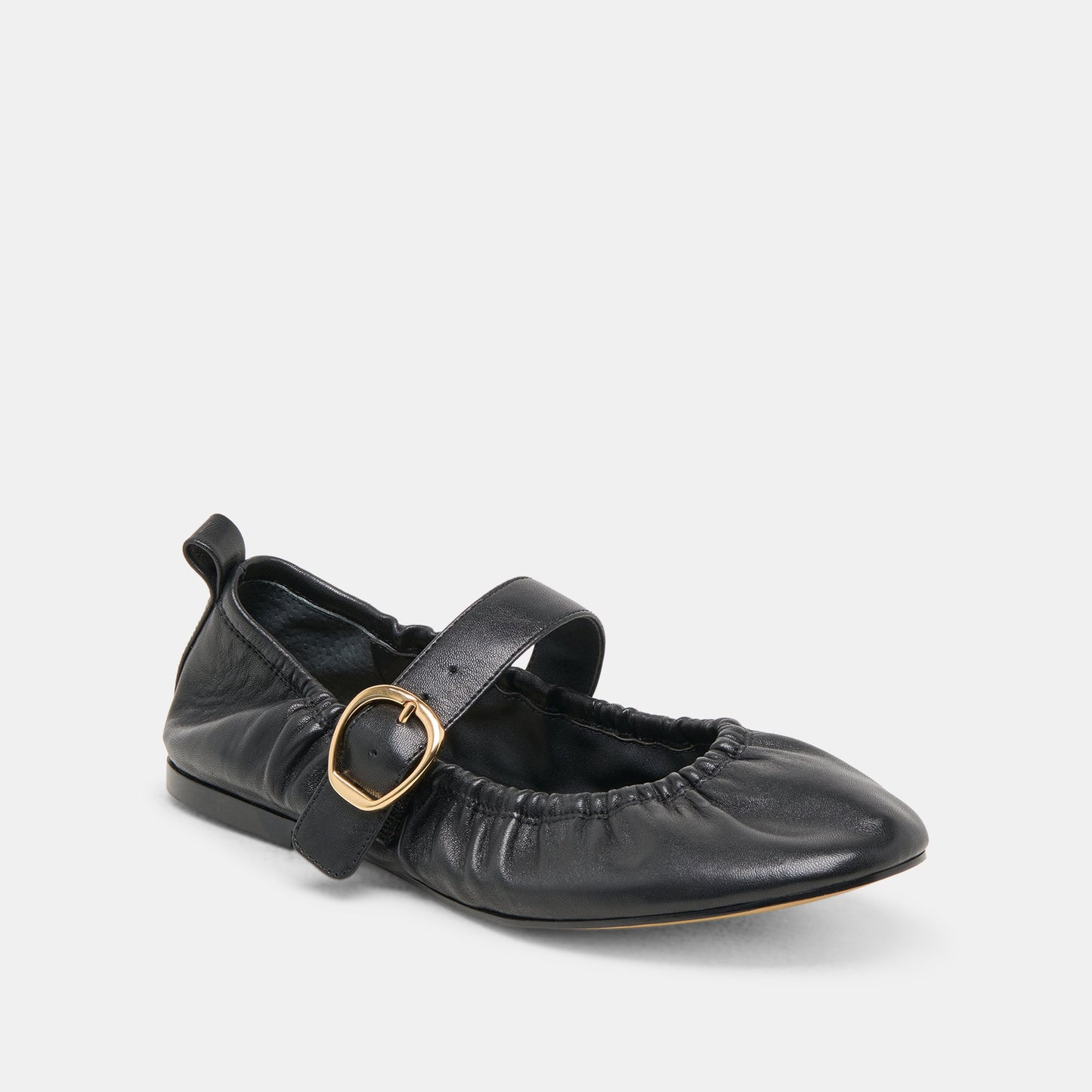 Dolce Vita Caely Black Leather Ballet Flats