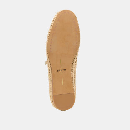 Dolce Vita Betony Off White Leather Ballet Flats