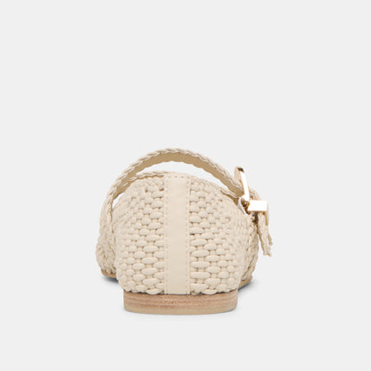 Dolce Vita Baylee Creme Woven Stella Ballet Flats