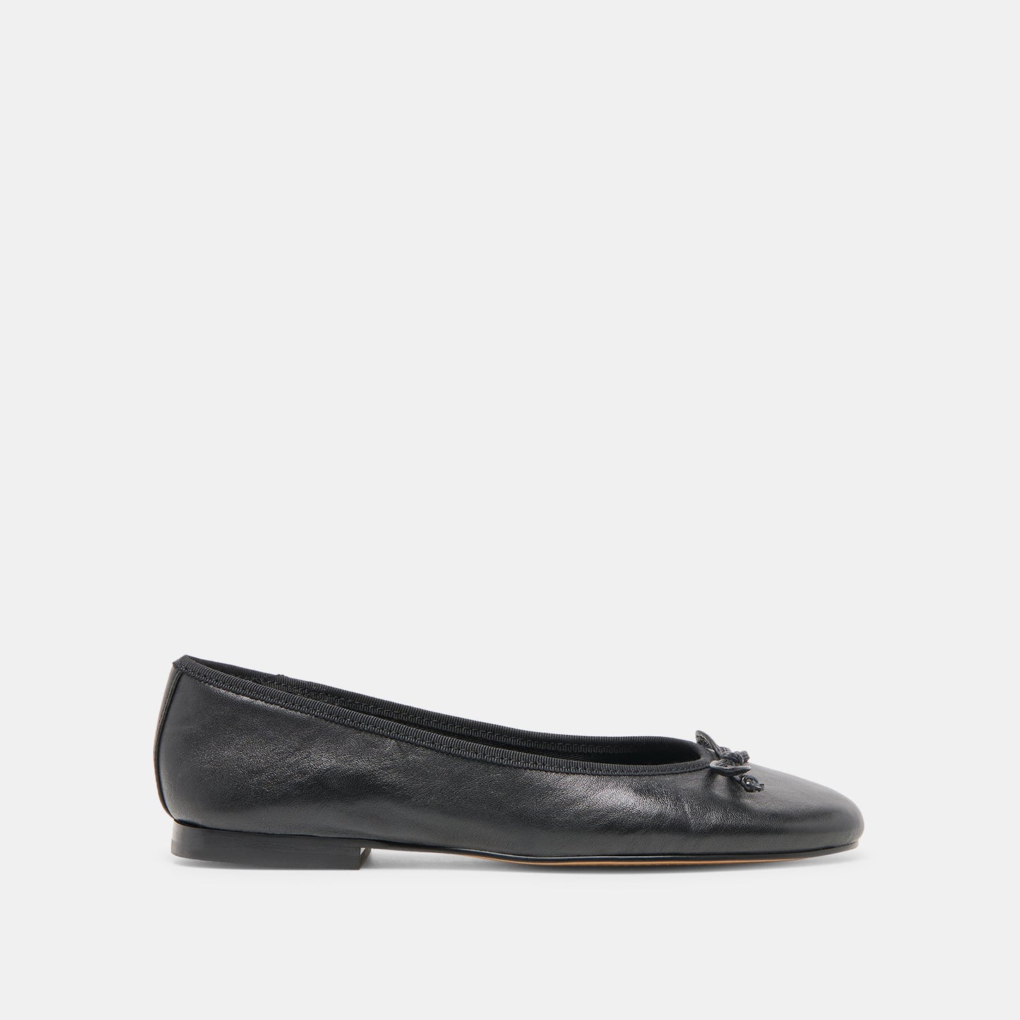 Dolce Vita Ritla Black Leather Ballet Flats