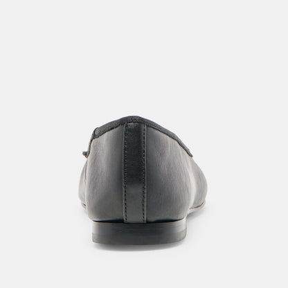 Dolce Vita Ritla Black Leather Ballet Flats