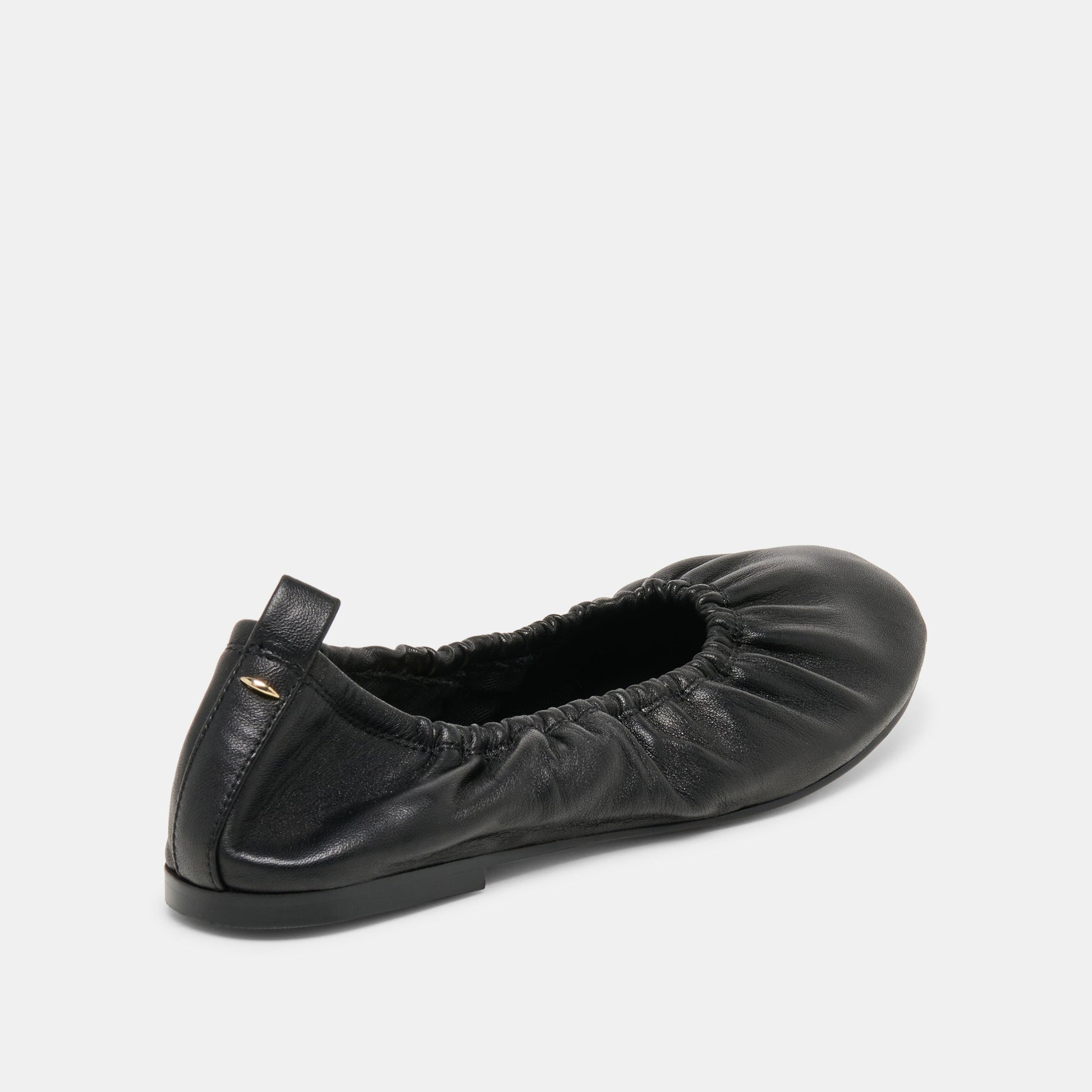 Dolce Vita Conrad Black Leather Ballet Flats