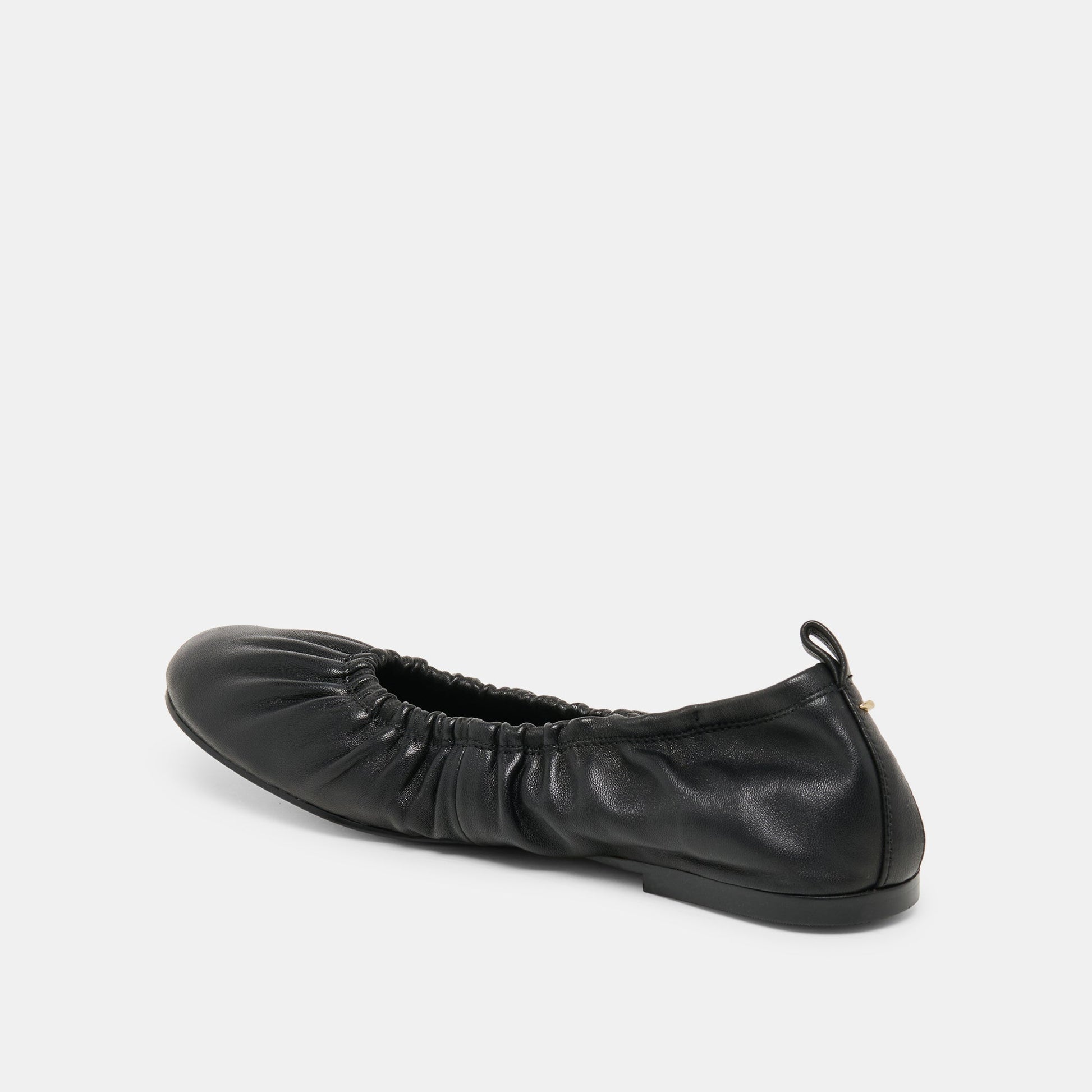 Dolce Vita Conrad Black Leather Ballet Flats
