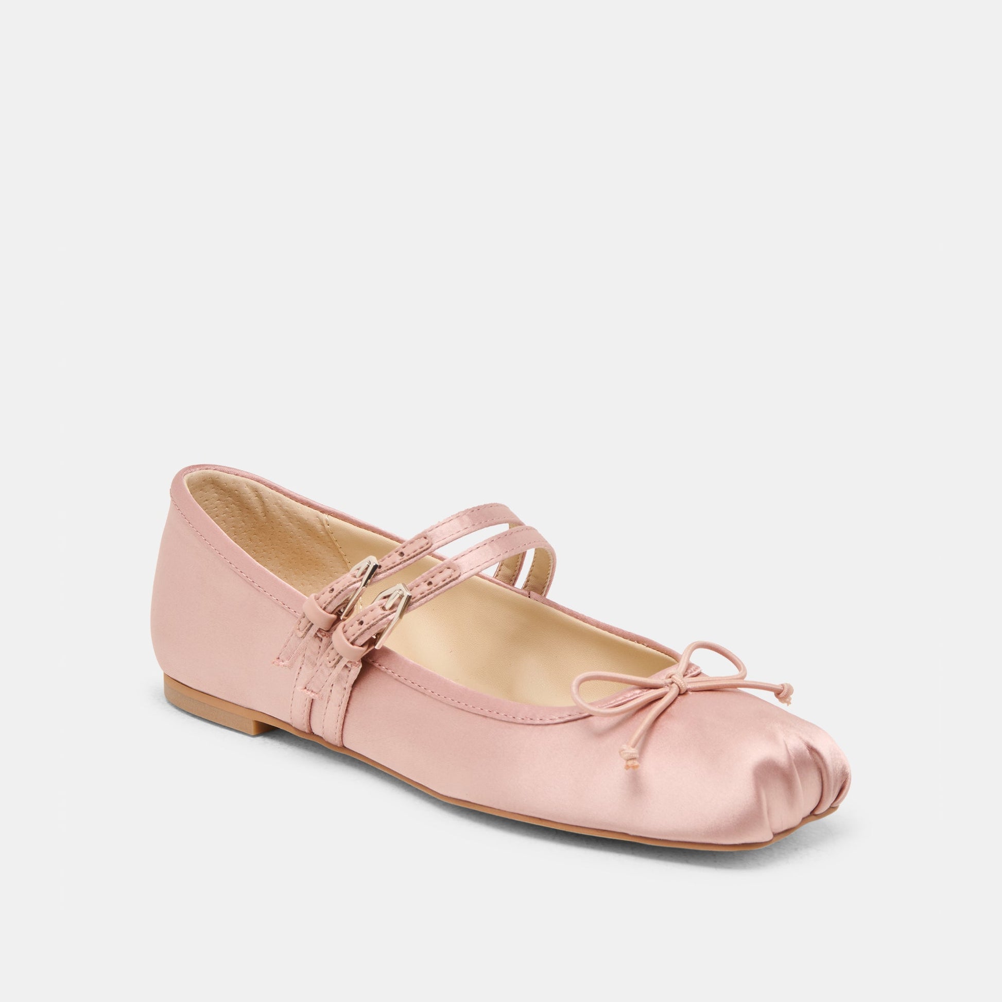 Dolce Vita Gibsen Blush Satin Ballet Flats