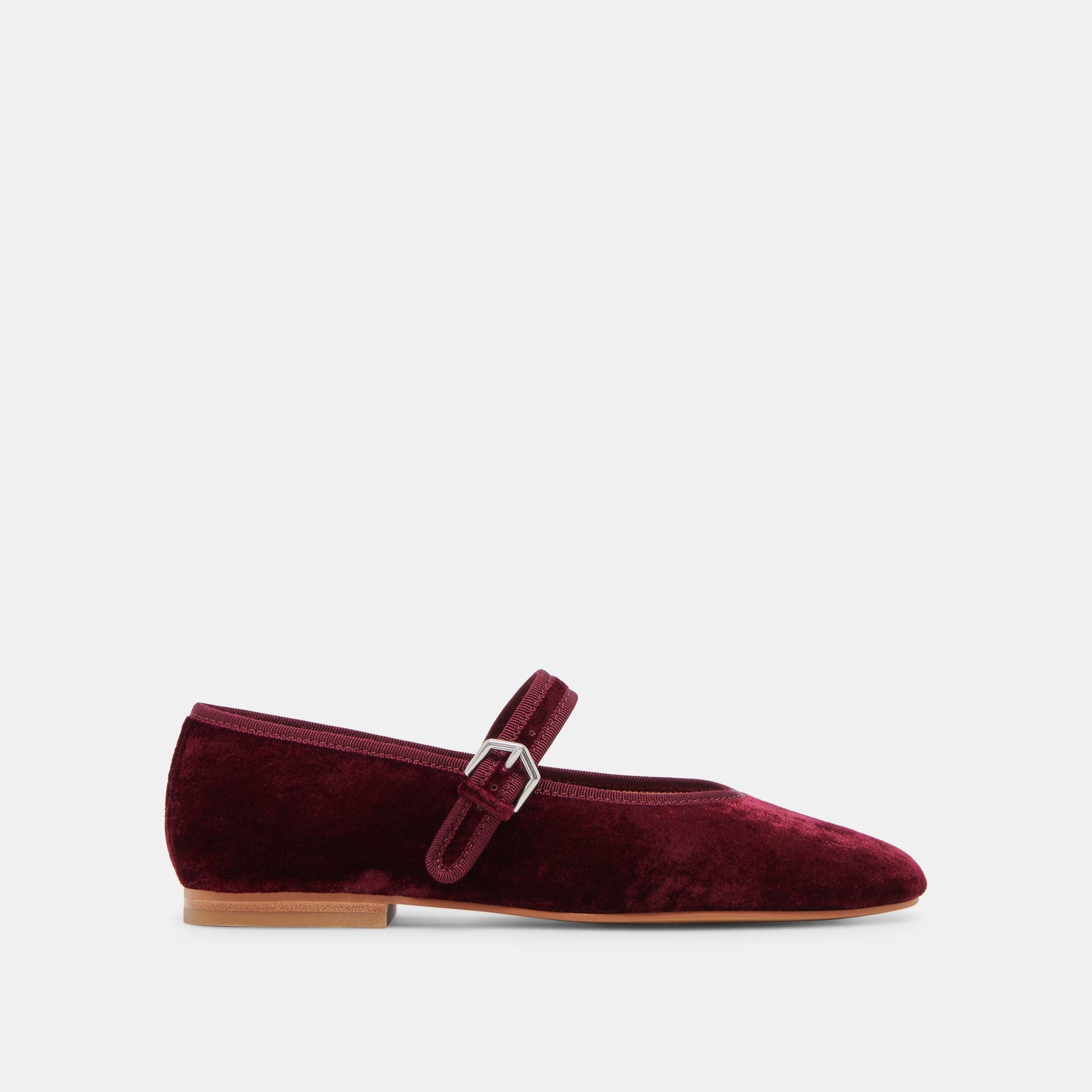Dolce Vita ROSLYN BALLET FLATS WINE VELVET