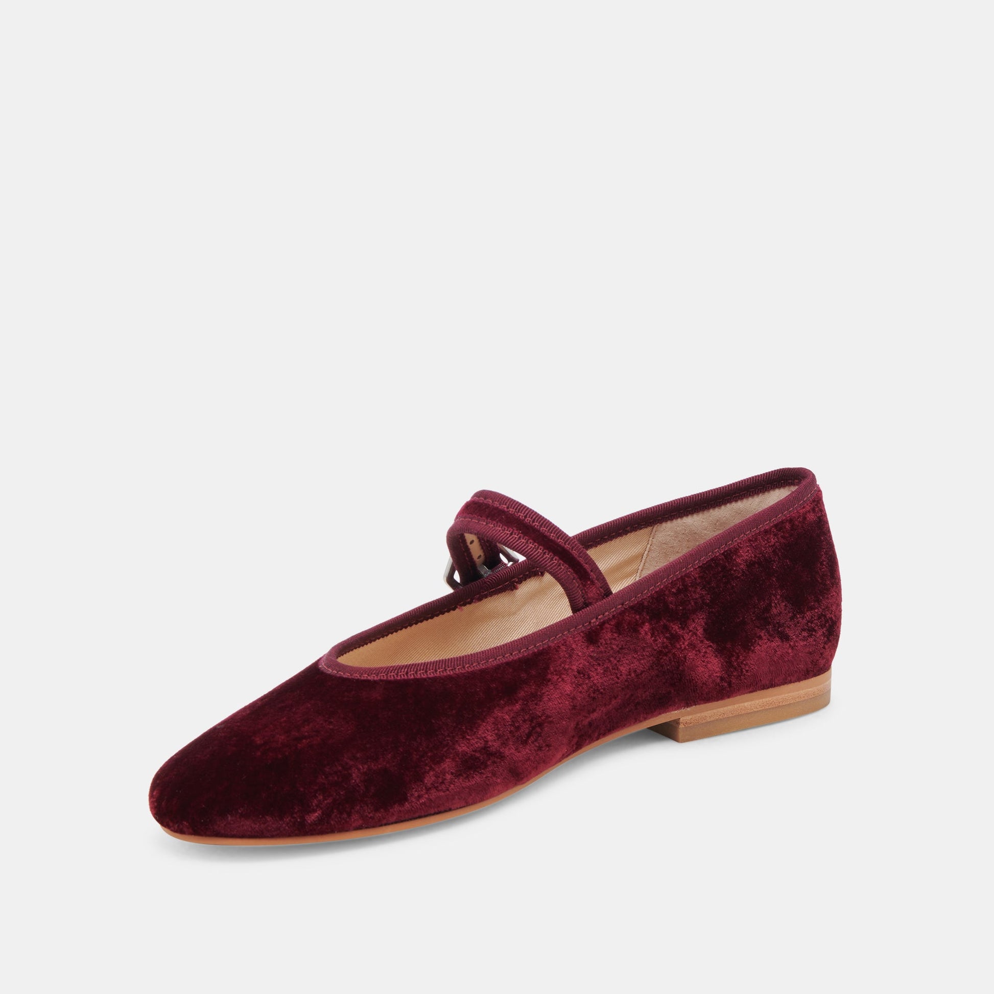 Dolce Vita ROSLYN BALLET FLATS WINE VELVET