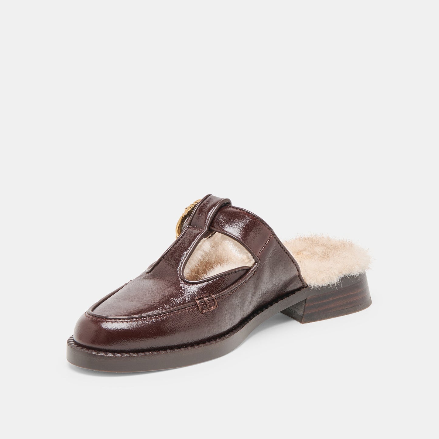 Dolce Vita Harlah Plush Chocolate Leather Flats