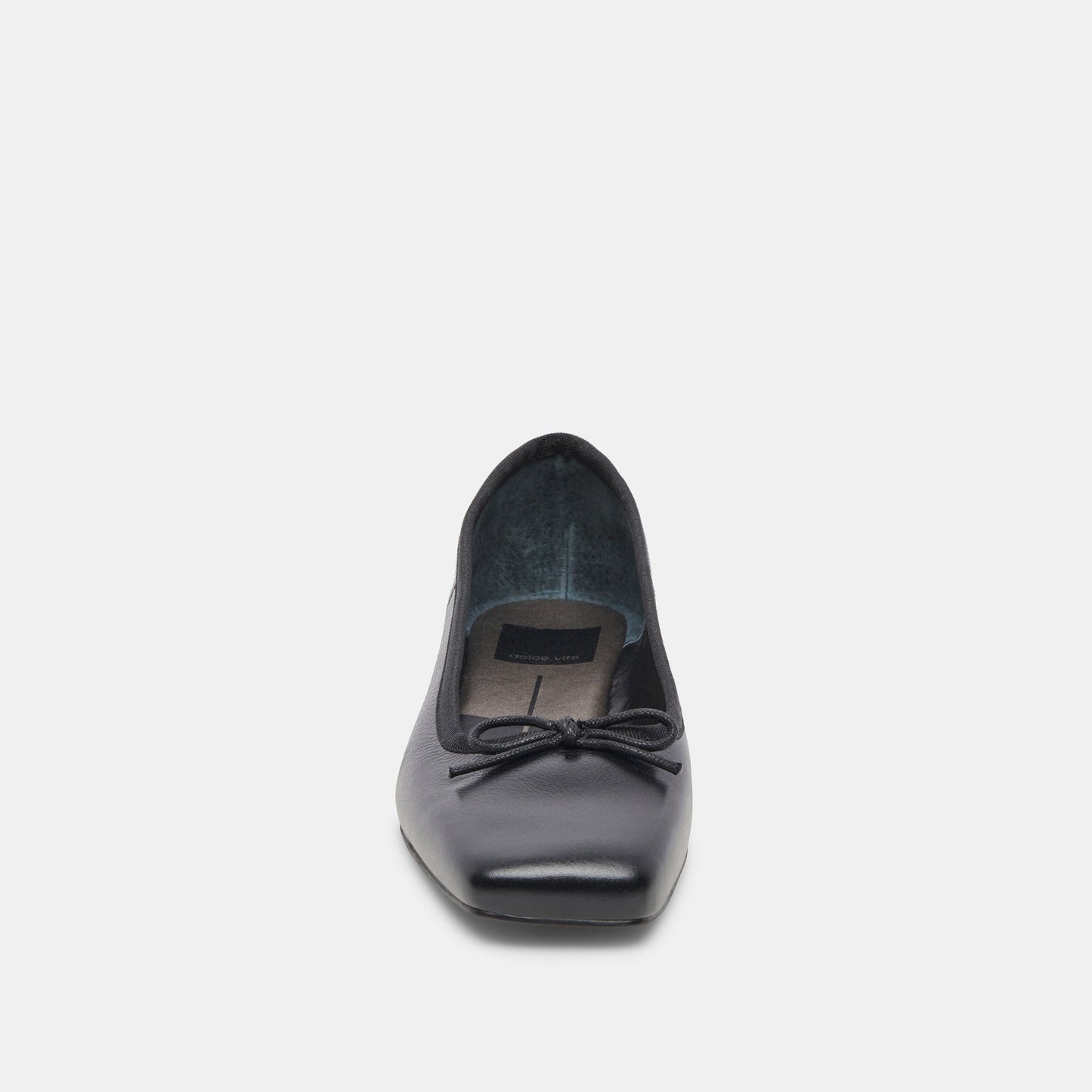Dolce Vita ANISA Wide Black Leather Ballet Flats