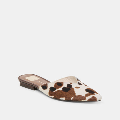 Dolce Vita Elm Cocoa Taurus Calf Hair Flats