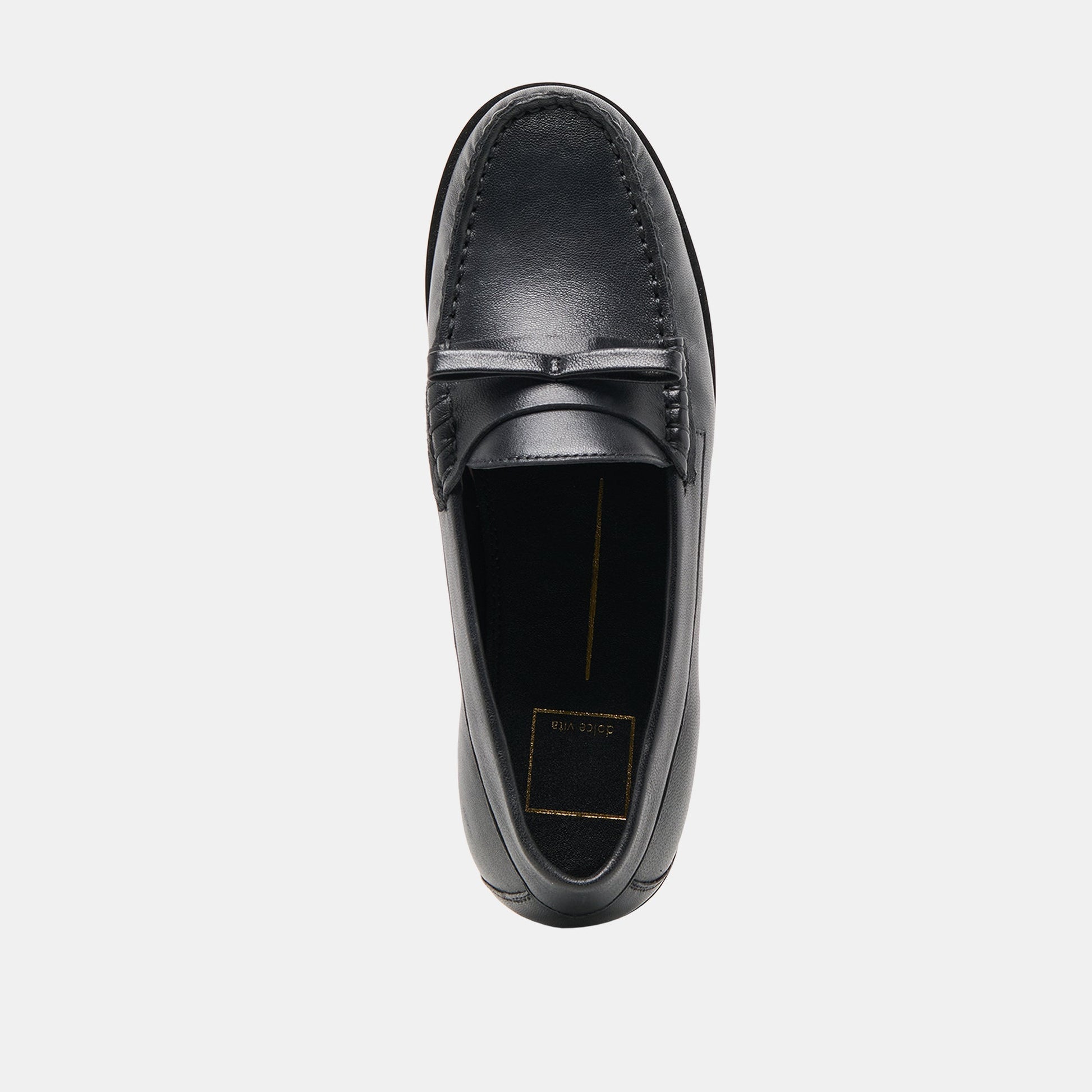 Dolce Vita Barney Black Leather Loafers