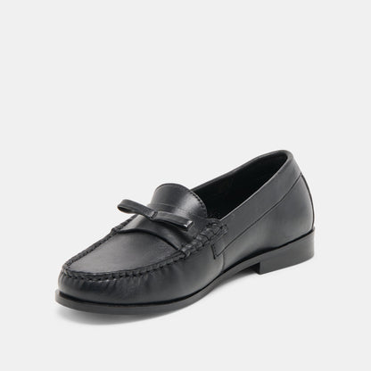Dolce Vita Barney Black Leather Loafers