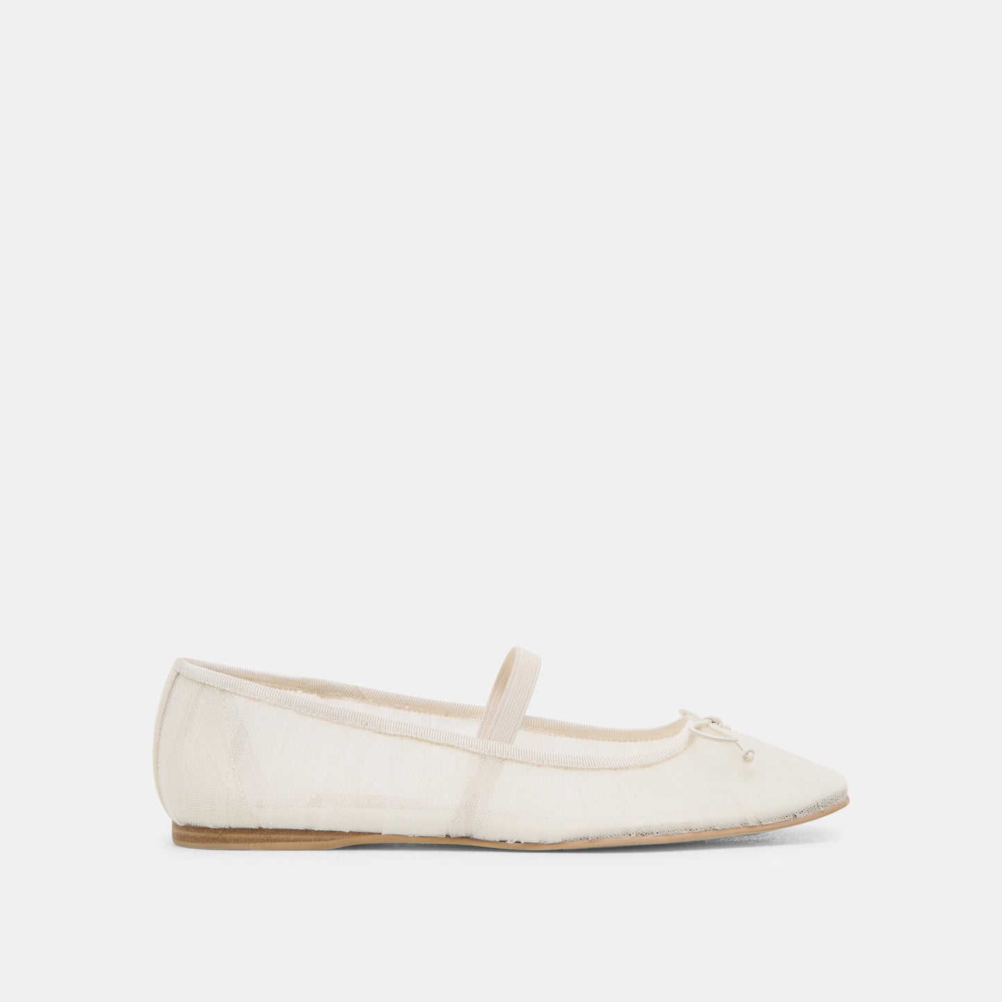 Dolce Vita Raeven White Tulle Ballet Flats