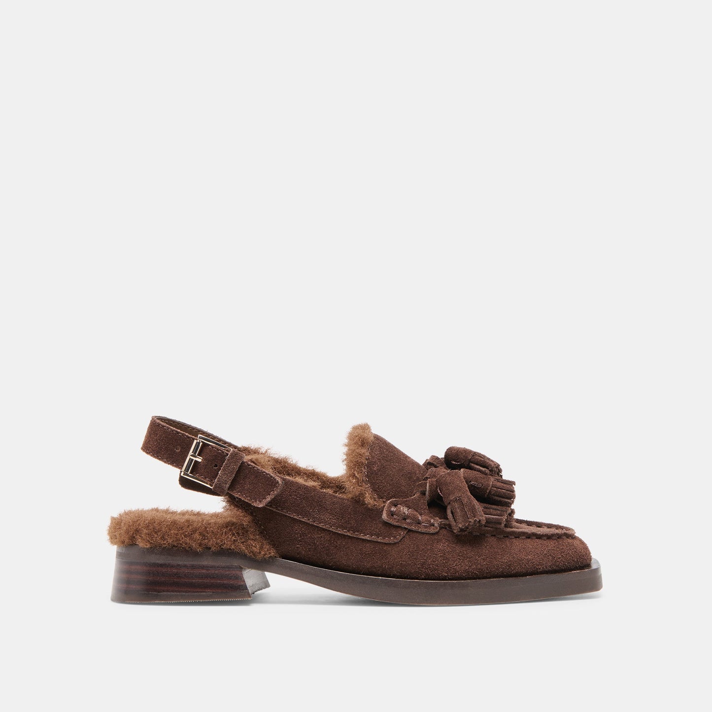 Dolce Vita Hamlit Plush Dk Brown Suede Loafers