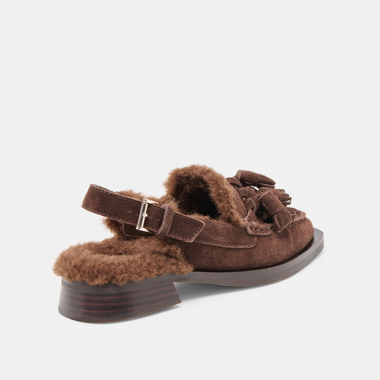 Dolce Vita Hamlit Plush Dk Brown Suede Loafers