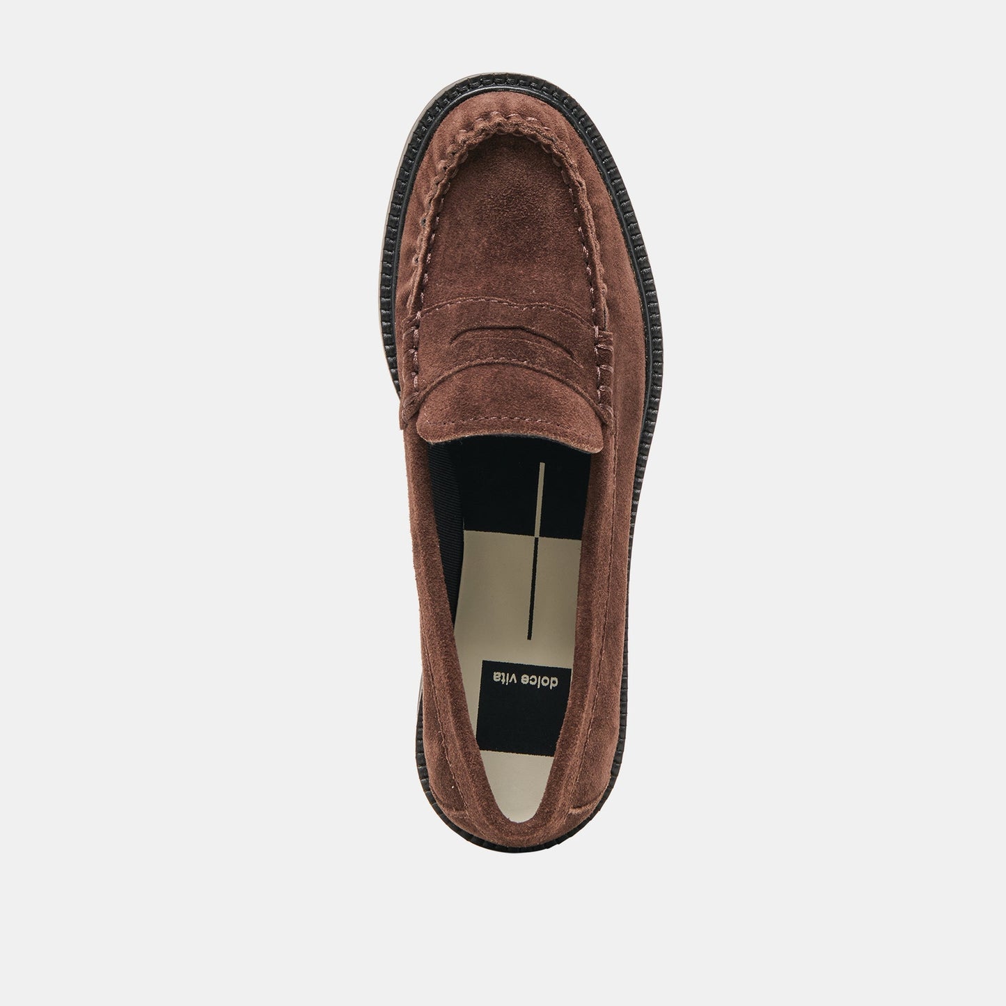 Dolce Vita Merek Dk Brown Suede Loafers