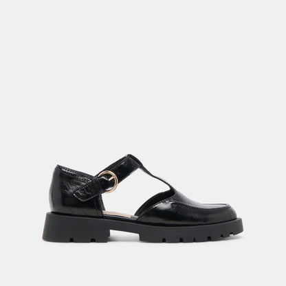 Dolce Vita EMILIO FLATS MIDNIGHT CRINKLE PATENT LEATHER