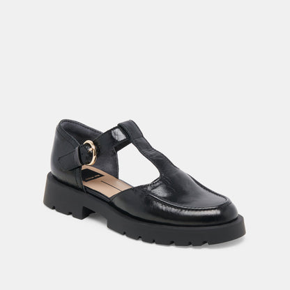 Dolce Vita EMILIO FLATS MIDNIGHT CRINKLE PATENT LEATHER