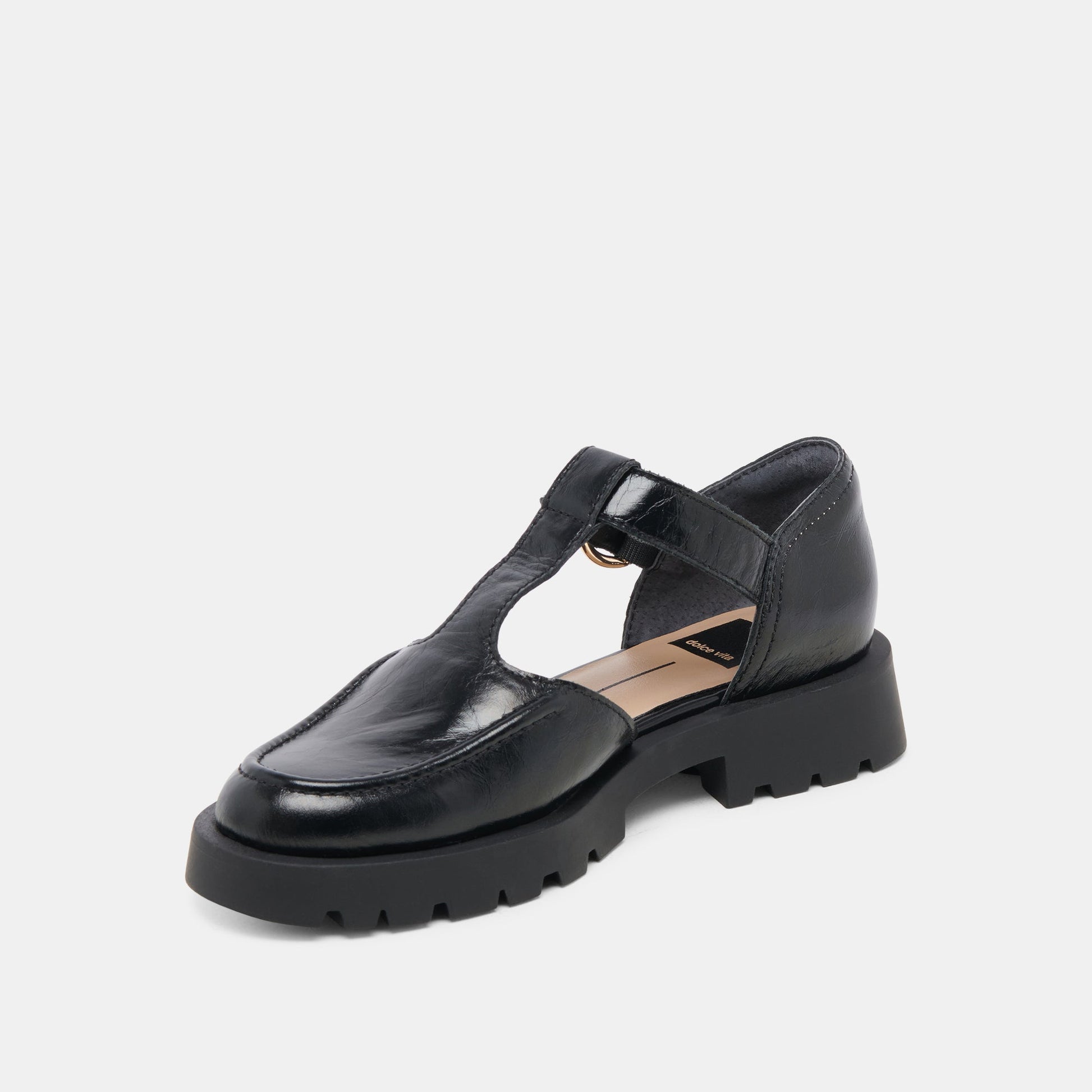 Dolce Vita EMILIO FLATS MIDNIGHT CRINKLE PATENT LEATHER