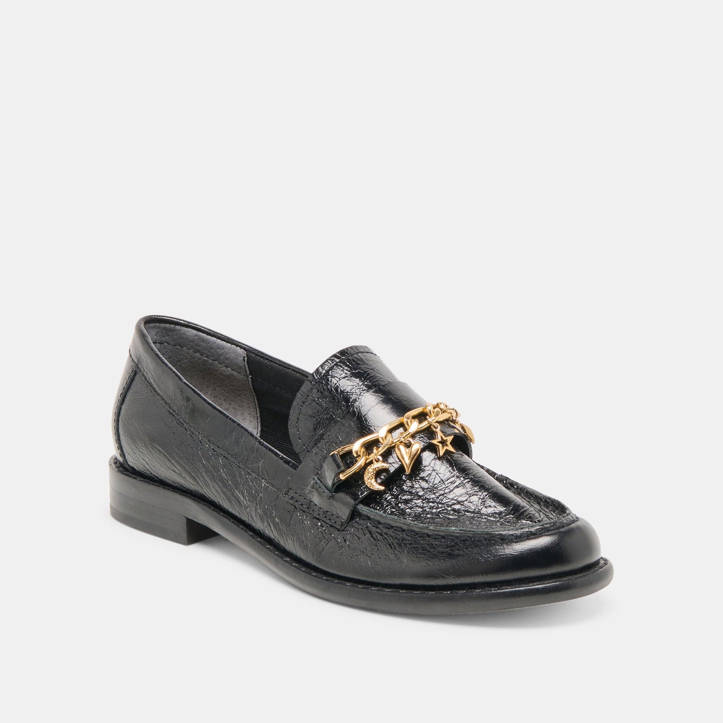 Dolce Vita Waylen Midnight Crinkle Patent Loafers