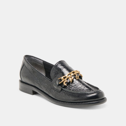 Dolce Vita Waylen Midnight Crinkle Patent Loafers