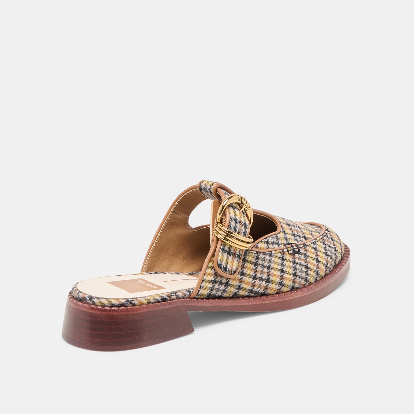 Dolce Vita Harlah Yellow Plaid Tweed Flats