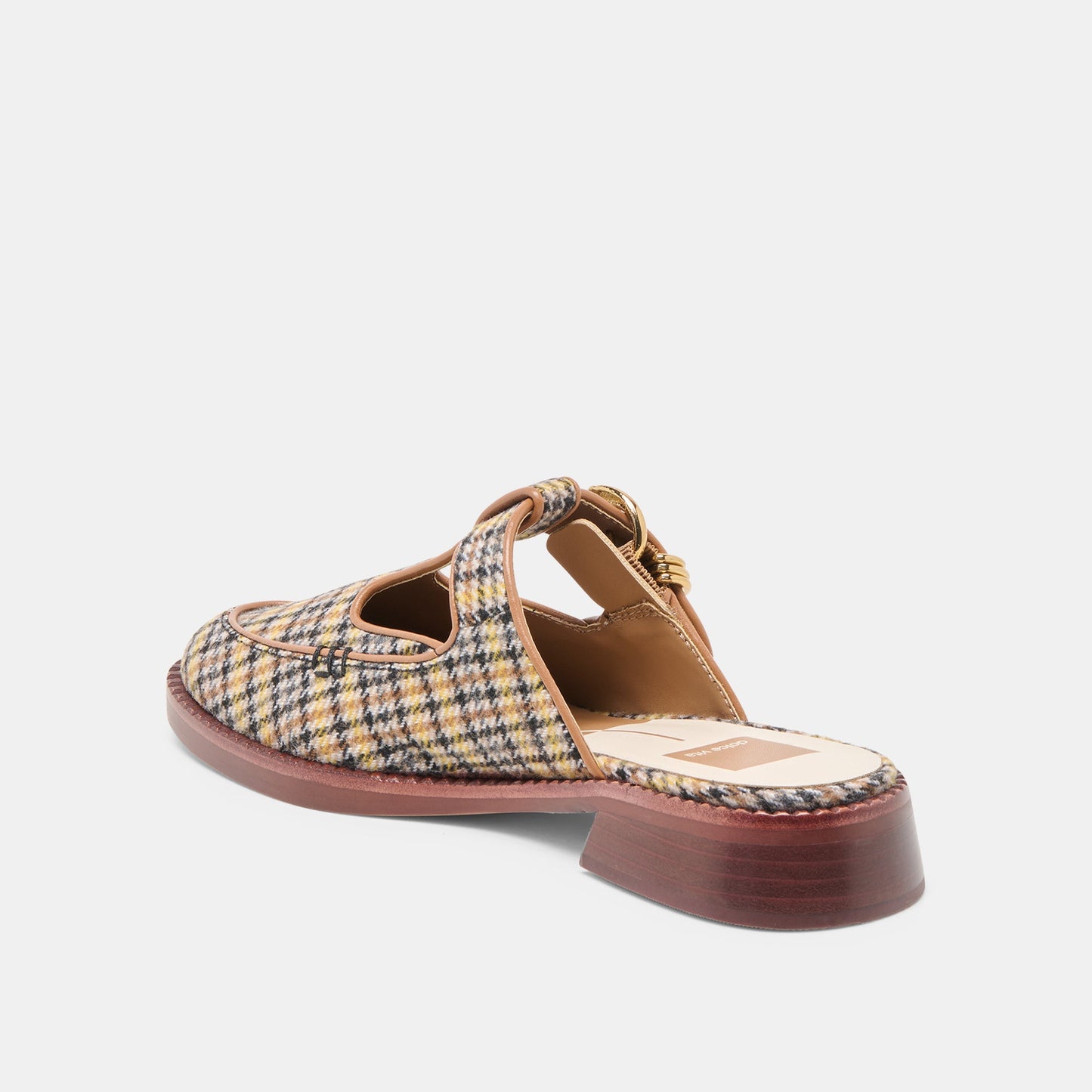 Dolce Vita Harlah Yellow Plaid Tweed Flats