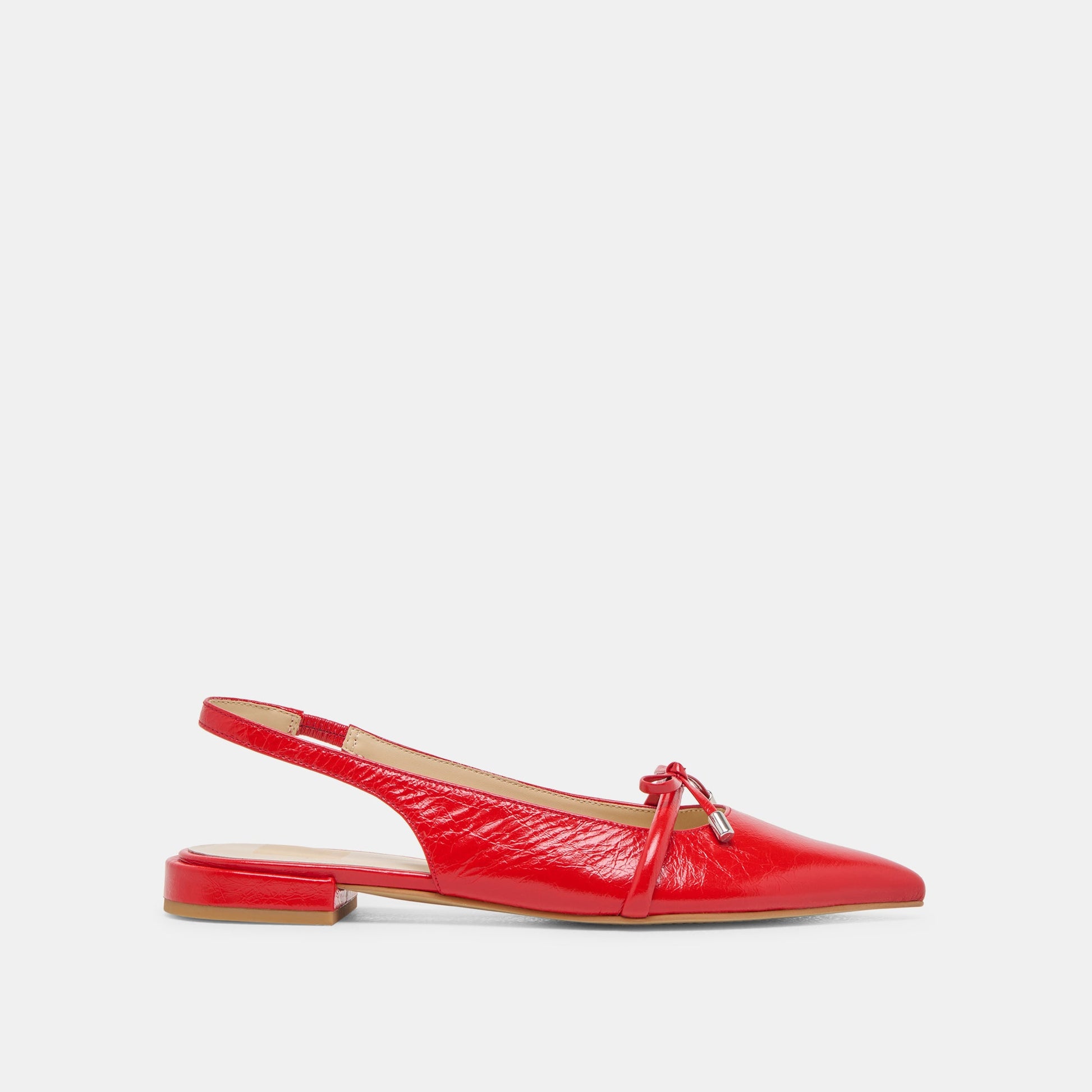 Dolce Vita Payge Chili Crinkle Patent Flats