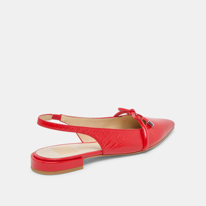Dolce Vita Payge Chili Crinkle Patent Flats