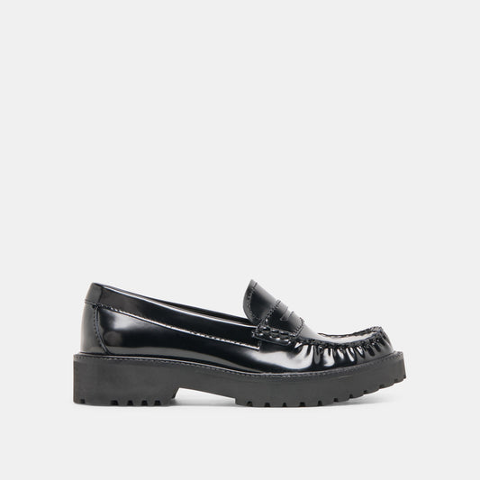 Dolce Vita Merek Midnight Boxleather Loafers