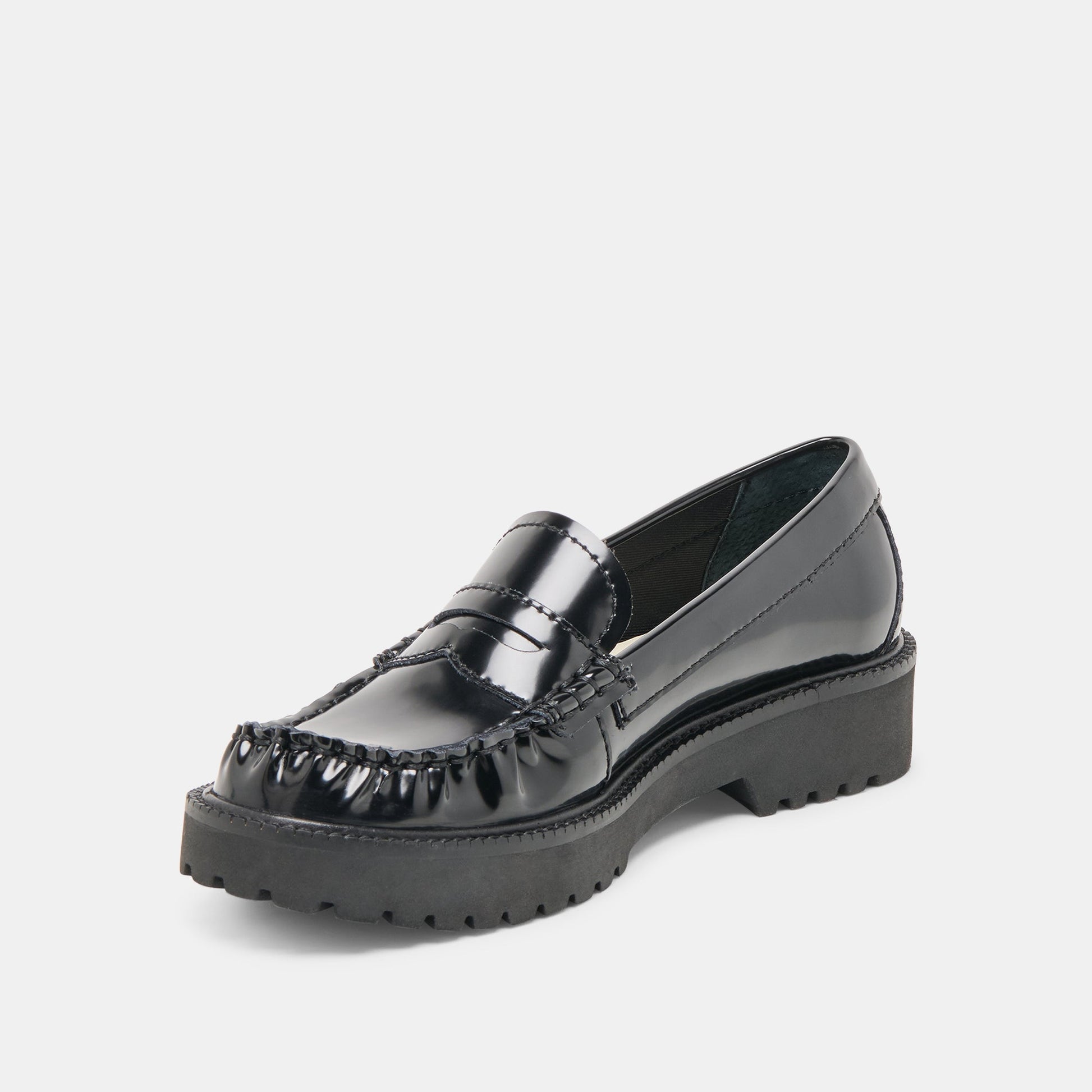 Dolce Vita Merek Midnight Boxleather Loafers