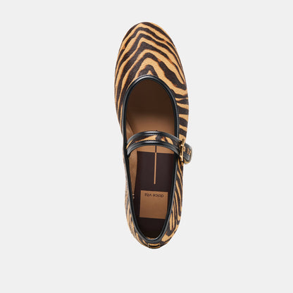 Dolce Vita Roslyn Tiger Calf Hair Ballet Flats