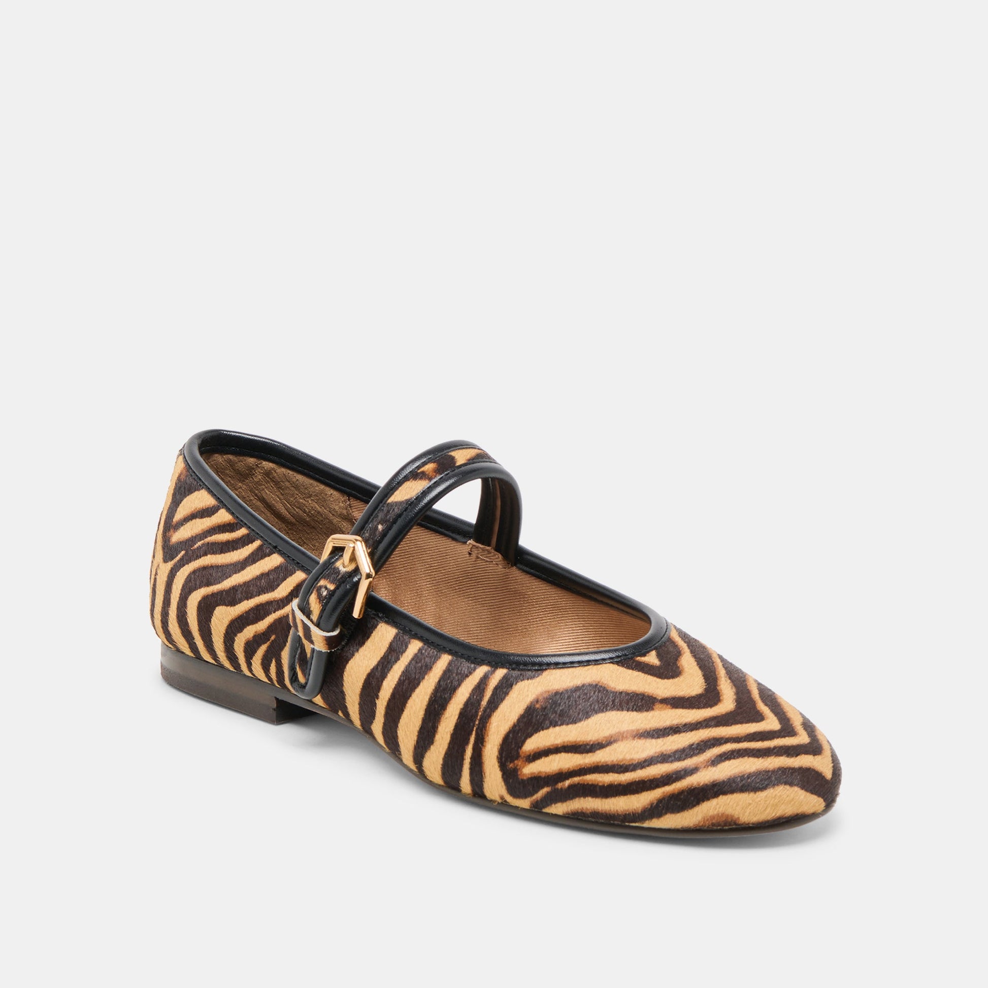 Dolce Vita Roslyn Tiger Calf Hair Ballet Flats