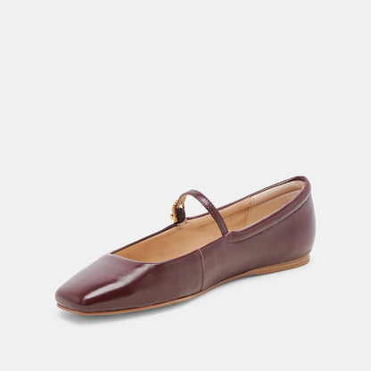 Dolce Vita REYES BALLET FLATS CRANBERRY CRINKLE PATENT